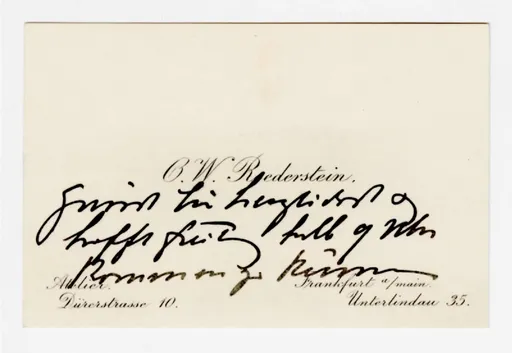 Brief von Ottilie W. Roederstein an Julia Virginia Scheuermann, 6. März 1907
