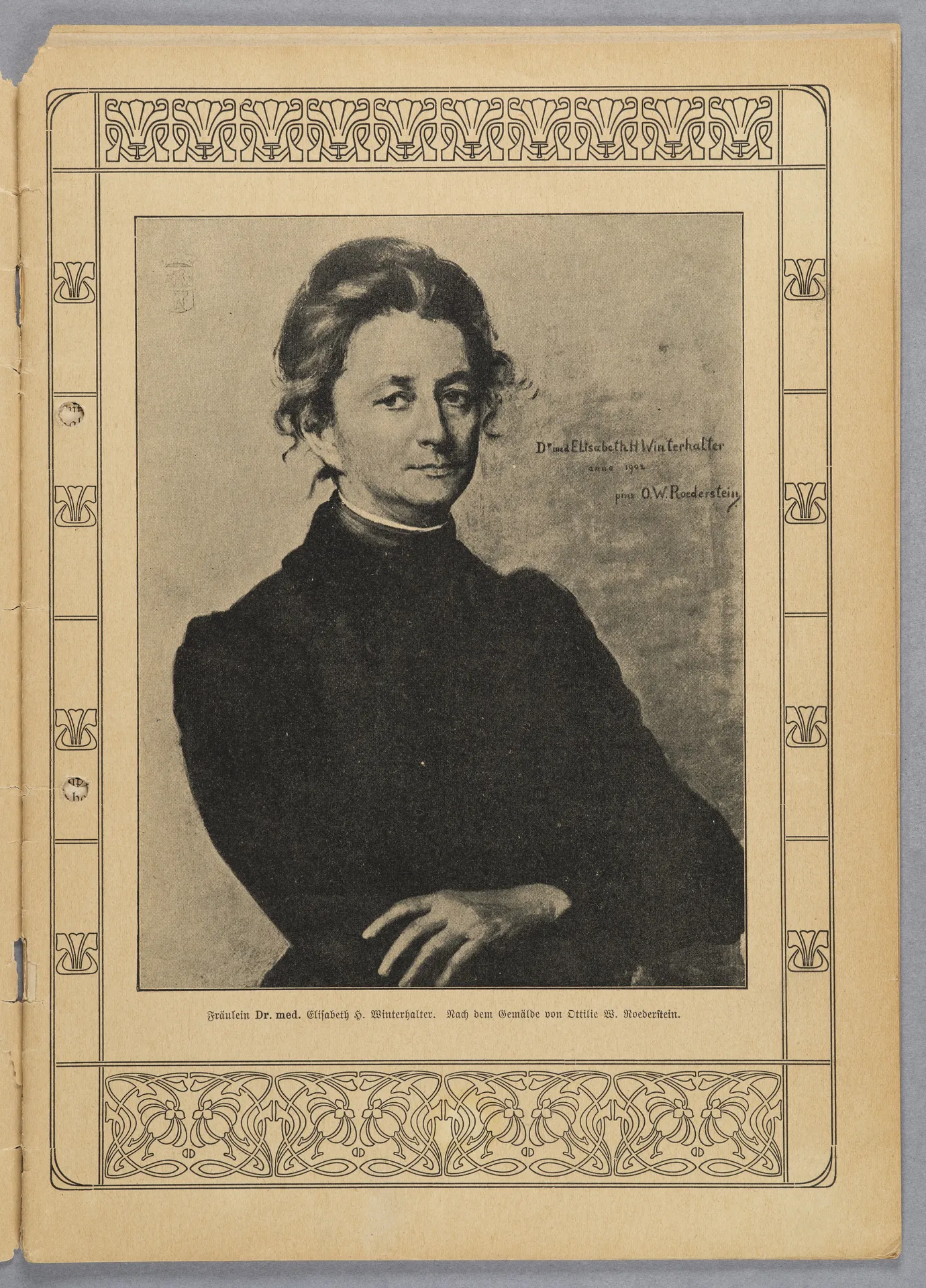 Elisabeth Mentzel und Julia Virginia Laengsdorff, Frankfurt a. M. und seine Frauen, in: Frauen-Rundschau, Jahrgang 8, Heft 14 [1907]