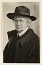 Ottilie W. Roederstein, Selbstbildnis mit schwarzem Hut, Gemälde, 1931