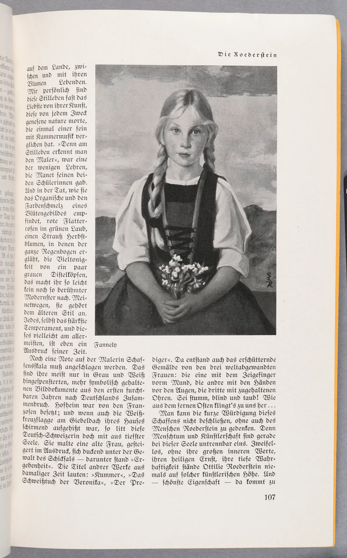 Julia Virginia Laengsdorff, Die Roederstein, in: Westermanns Monatshefte, Sonderabdruck aus dem 74. Jahrgang, September 1929 bis August 1930