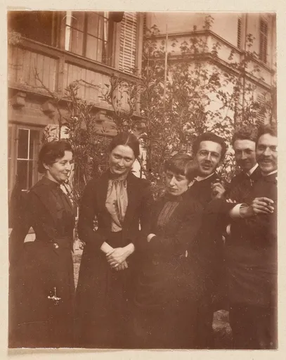 Elisabeth H. Winterhalter mit einer Gruppe von Studentinnen und Studenten, Zürich