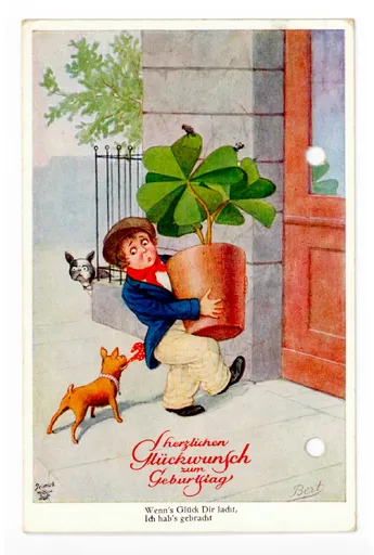 Postkarte von Louise Schmidt an Ottilie W. Roederstein, 22. April 1934