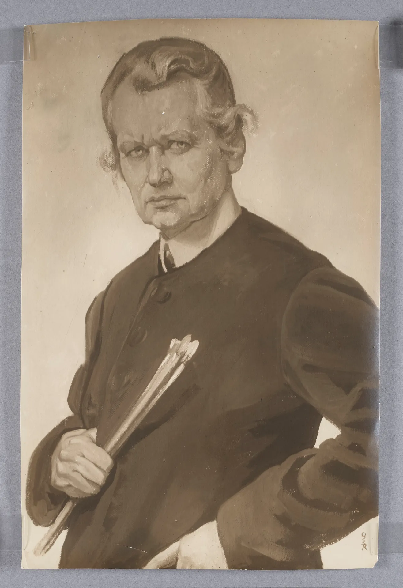 Ottilie W. Roederstein, Selbstbildnis, Gemälde, um 1917