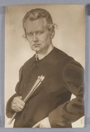 Ottilie W. Roederstein, Selbstbildnis, Gemälde, um 1917