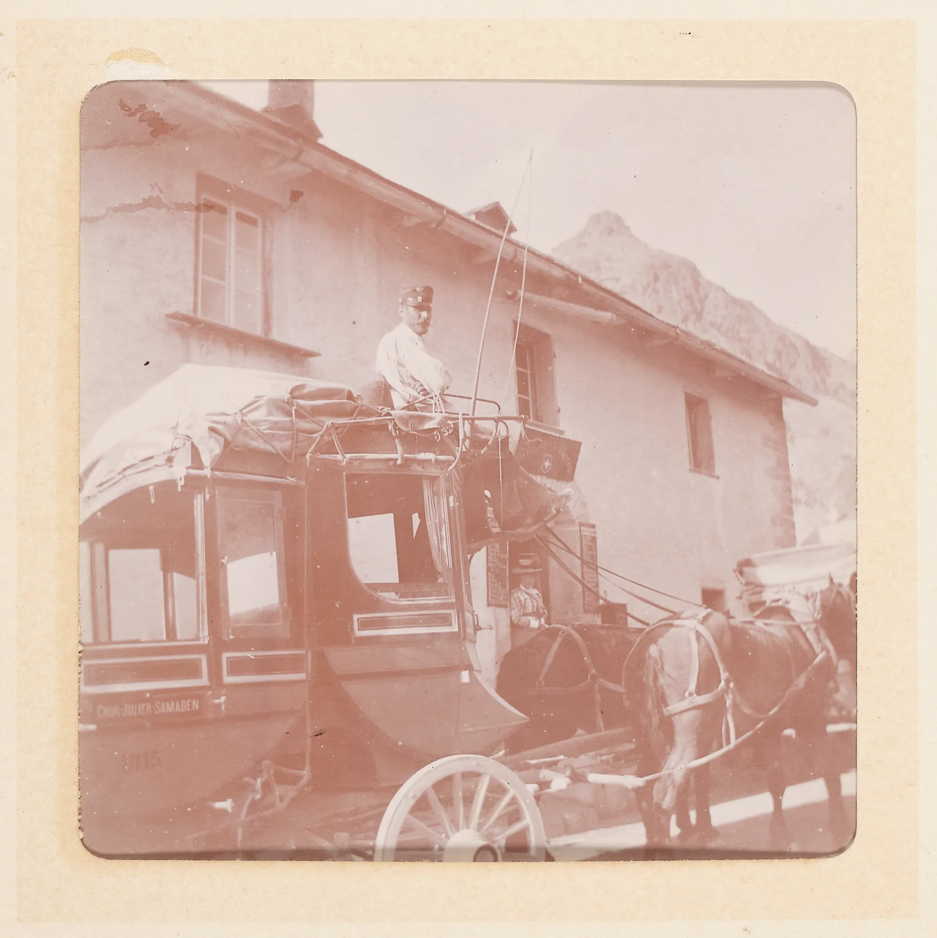 Pferdekutsche mit Kutscher