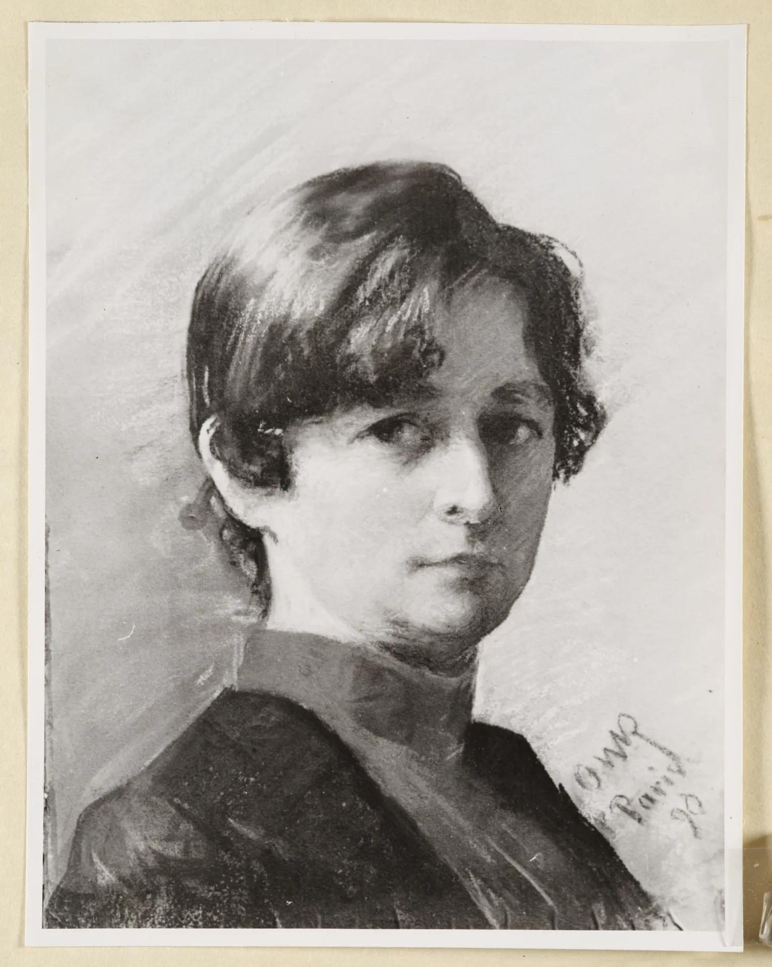 Ottilie W. Roederstein, Elisabeth H. Winterhalter, Pastellgemälde, 1890