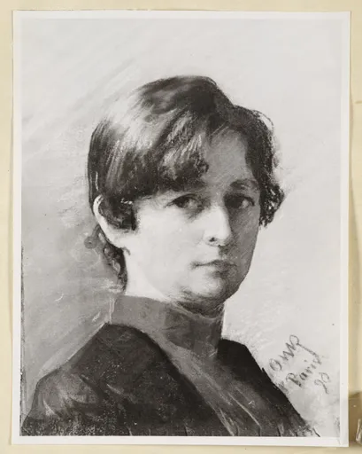 Ottilie W. Roederstein, Elisabeth H. Winterhalter, Pastellgemälde, 1890
