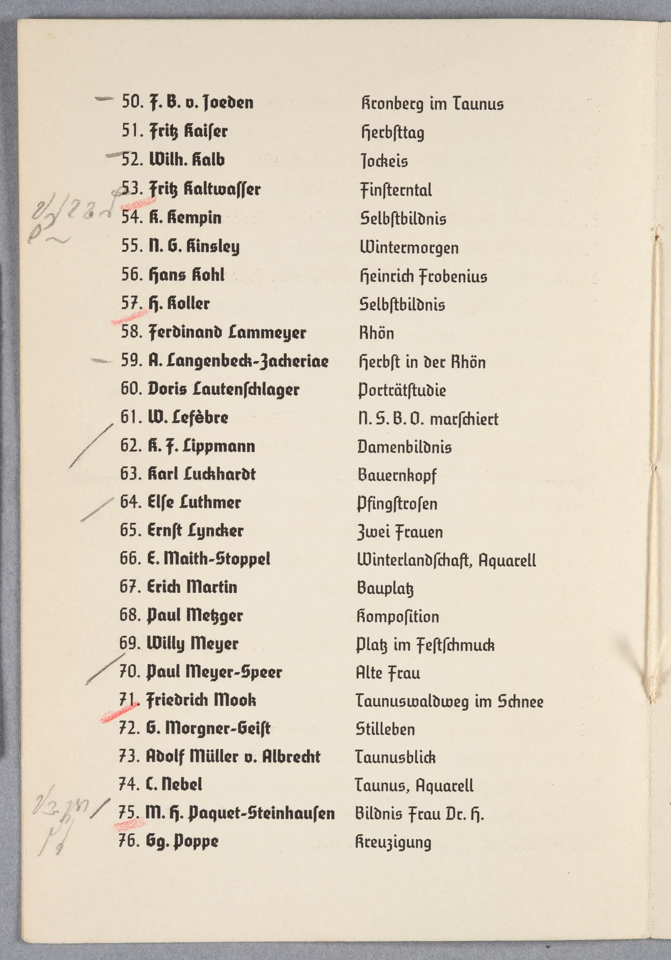Kraft durch Freude. 1. Kunstausstellung im Frankfurter Kunstverein