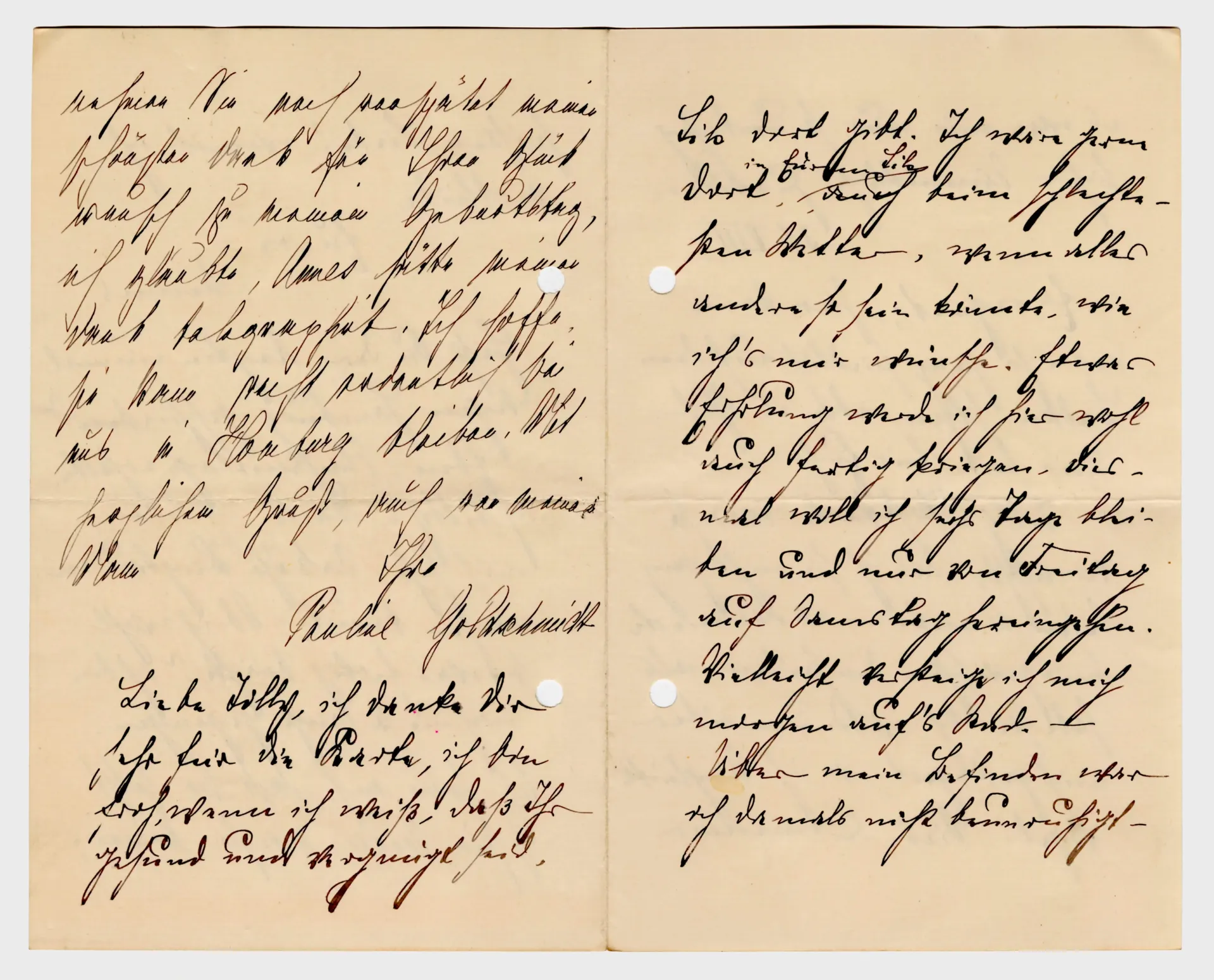 Brief Anna Edinger an Elisabeth H. Winterhalter und Ottilie W. Roederstein, 30. und 31. August 1898