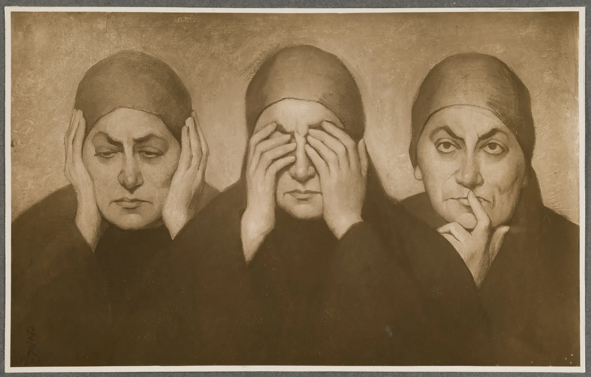 Ottilie W. Roederstein, Lebensweisheit oder: Drei weltabgewandte Frauen, Gemälde, 1926