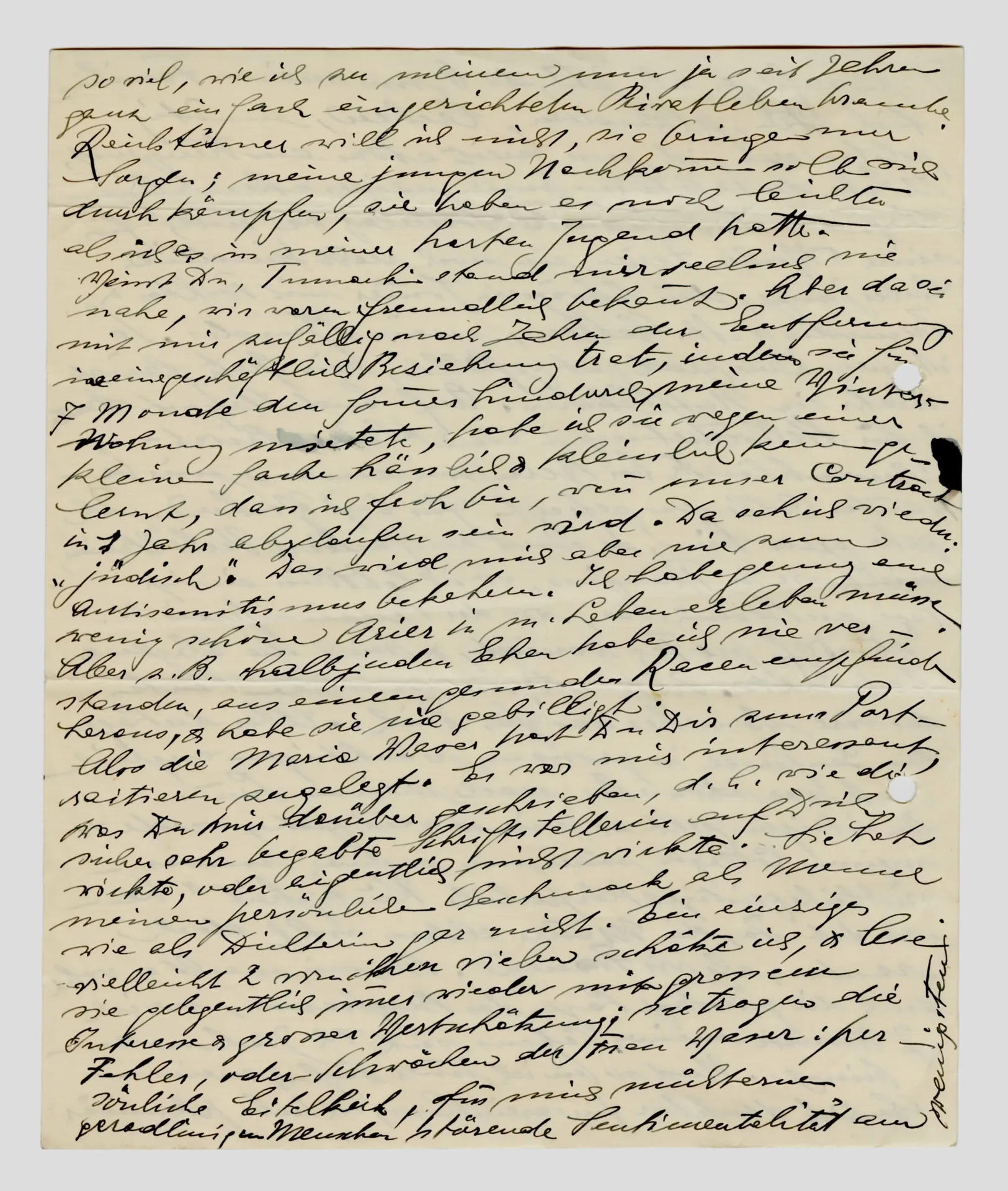 Brief von Martha Sommer an Ottilie W. Roederstein, 20. Juli 1937