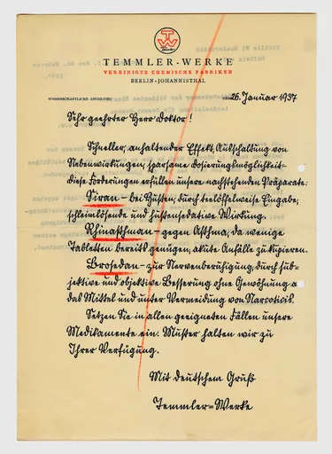 Brief von Ottilie W. Roederstein an die Reichskammer der Bildenden Künste Hessen-Nassau, 26. Februar 1937
