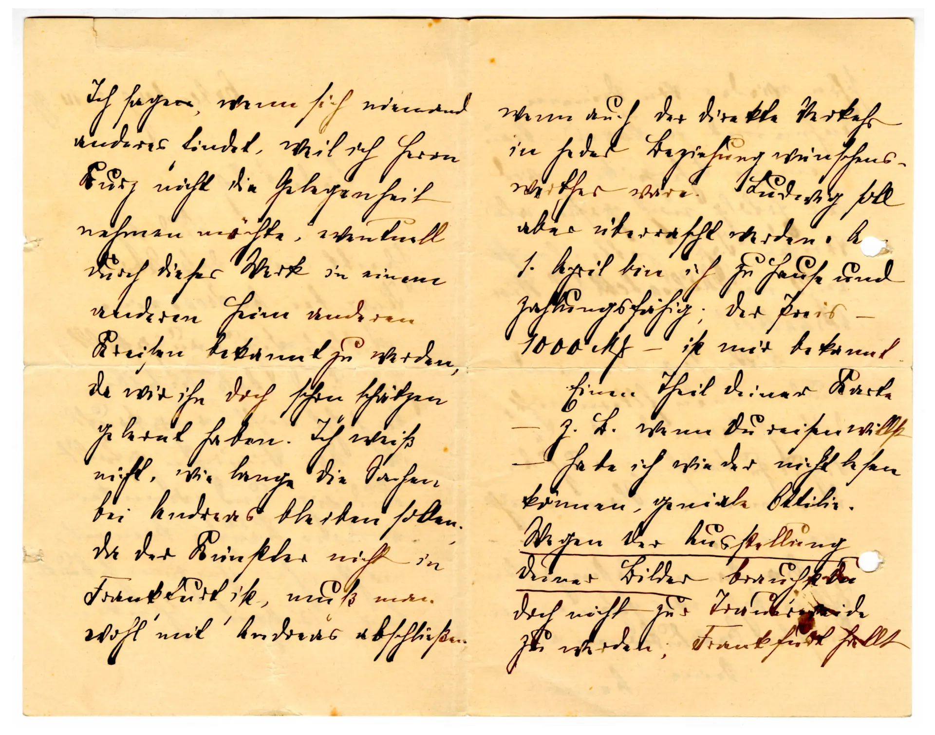 Brief von Anna Edinger an Ottilie W. Roederstein, 21. März 1899