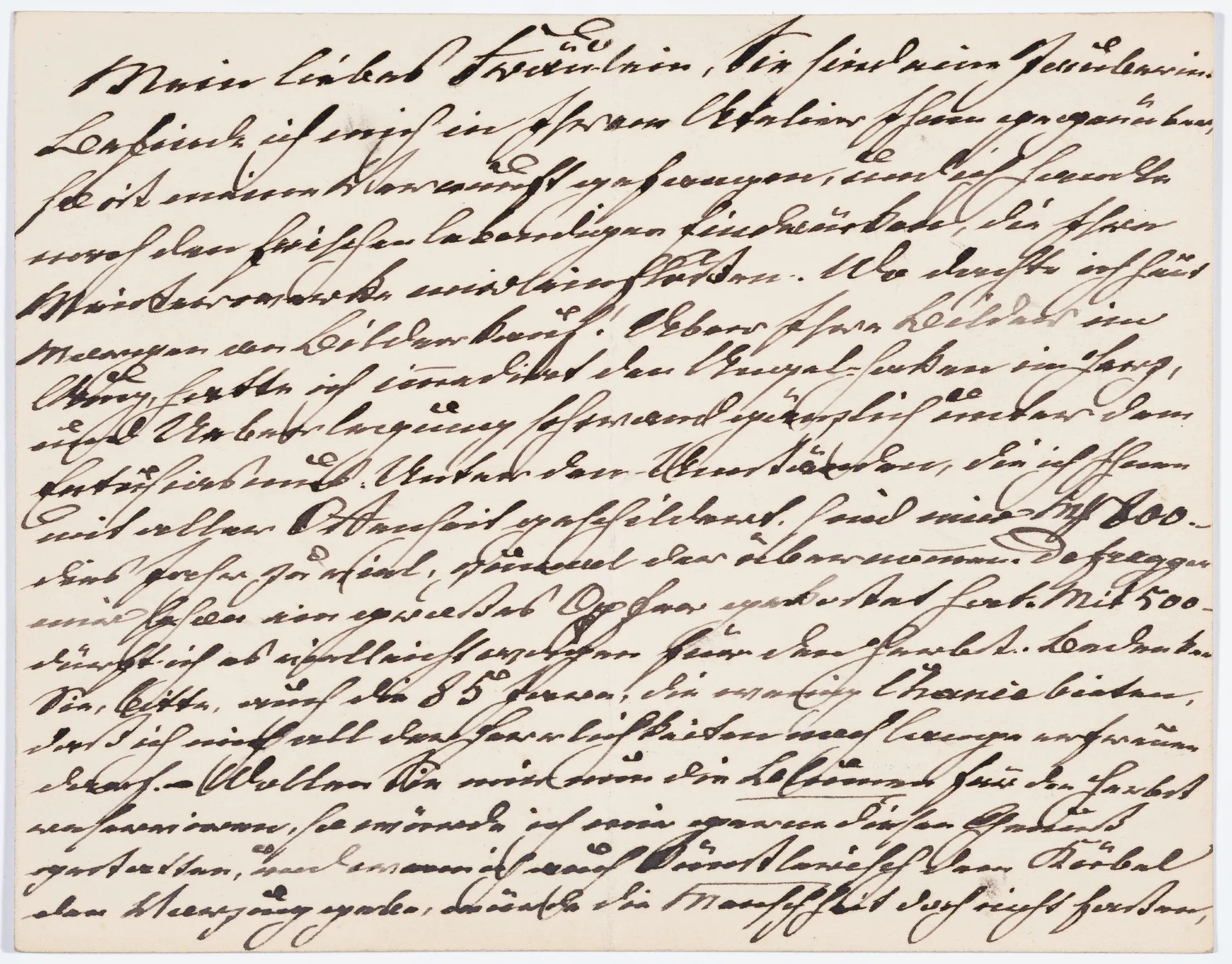 Postkarte von Wilhelm Peter Metzler an Ottilie W. Roederstein, 17. Juni 1903