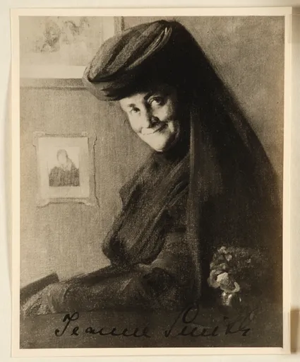 Ottilie W. Roederstein, Jeanne Smith mit Kreppschleier, Gemälde, 1907