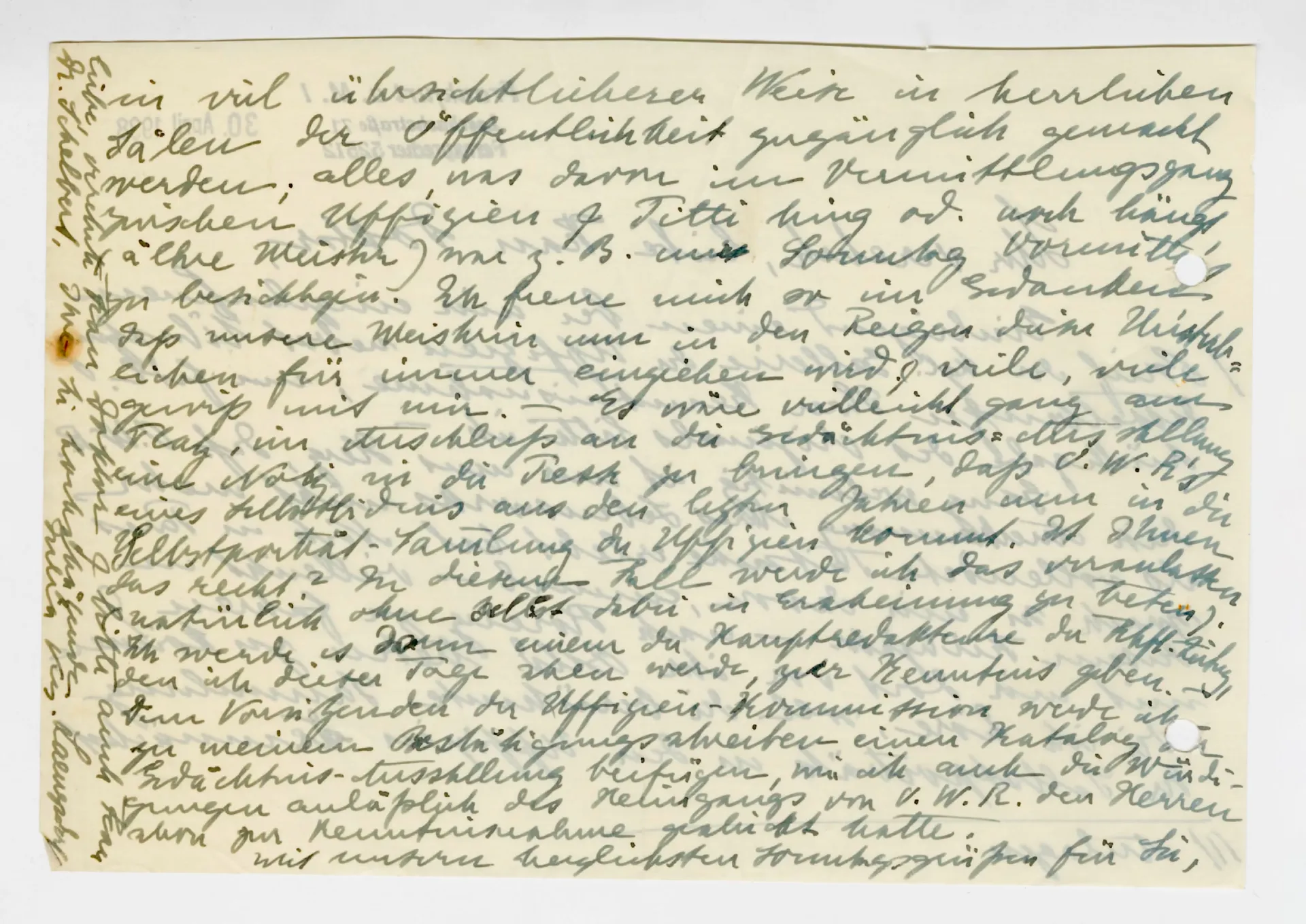 Gedächtnis-Ausstellung O. W. Roederstein im Frankfurter Kunstverein