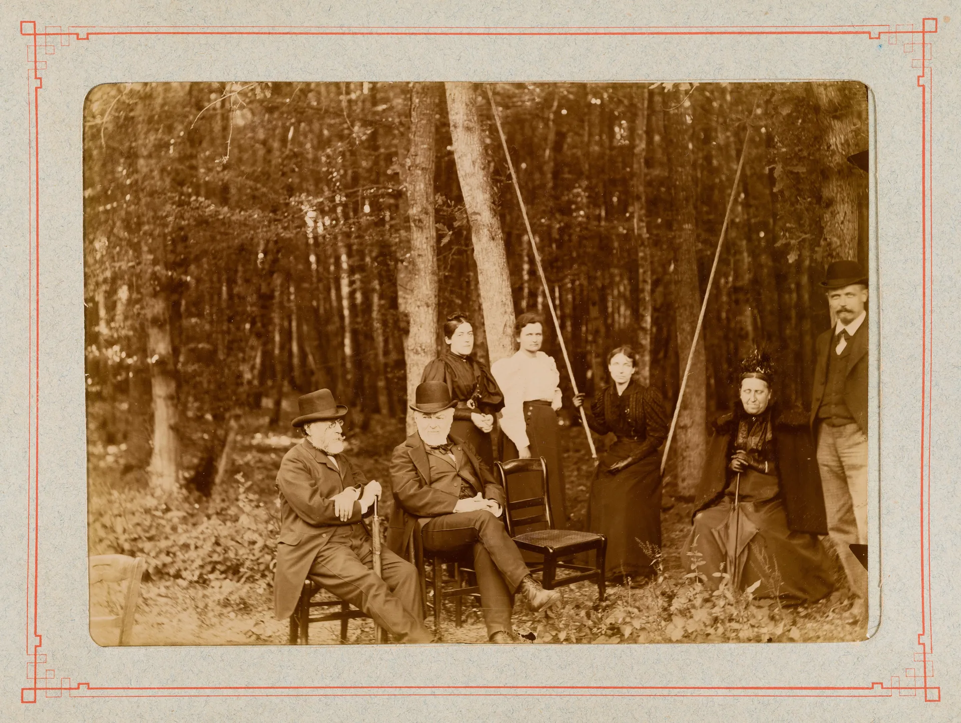 Ottilie W. Roederstein mit den Familien Smith und Henner, Nogent-sur-Marne
