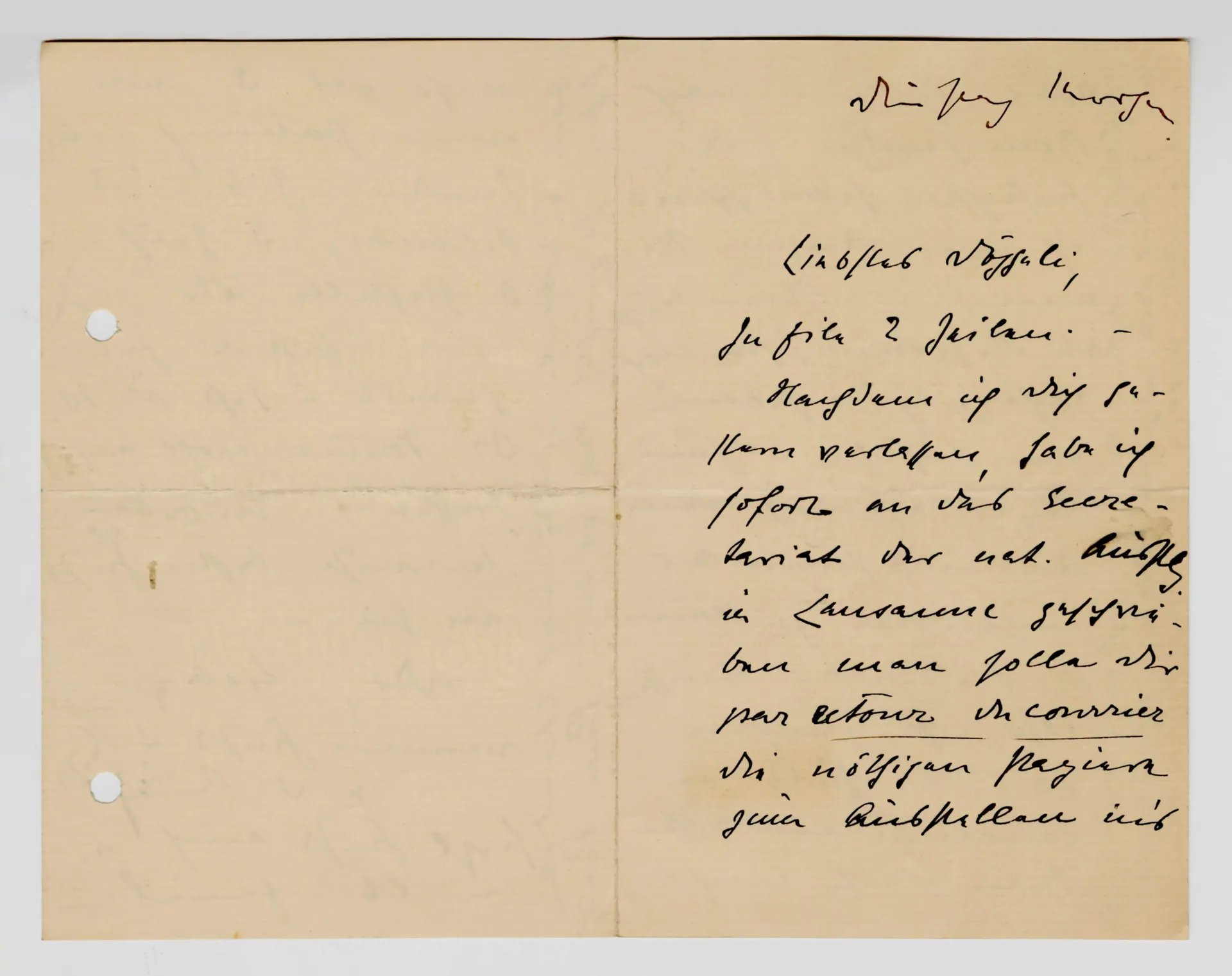 Brief von Anny Stebler-Hopf an Ottilie W. Roederstein, um 1906 (?)