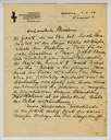 Brief von Clara Stadelmann, Führerin der GEDOK Frankfurt, an Ottilie W. Roederstein, 4. Mai 1934