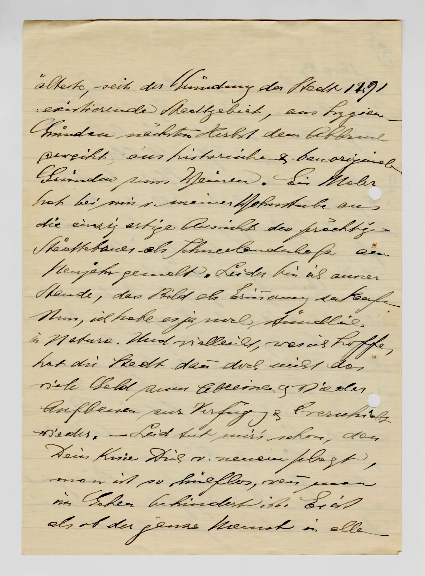 Brief von Martha Sommer an Elisabeth H. Winterhalter, um 1939