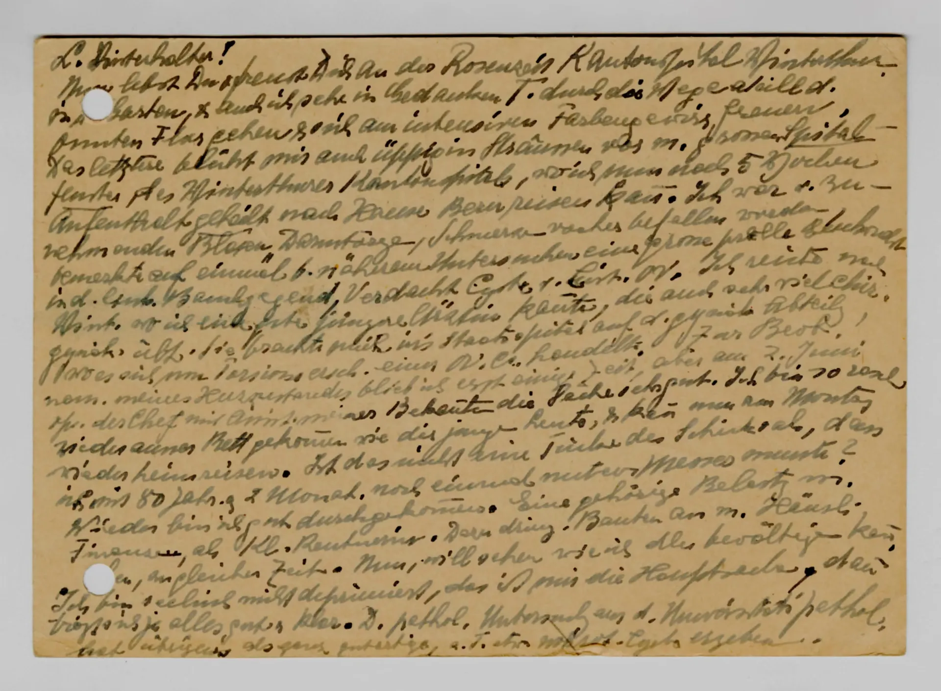 Postkarte von Martha Sommer an Elisabeth H. Winterhalter, 16. Juni 1943