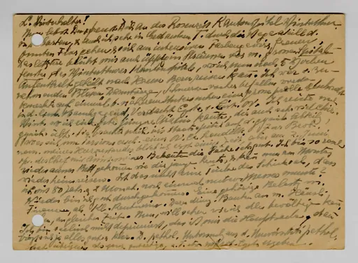 Postkarte von Martha Sommer an Elisabeth H. Winterhalter, 16. Juni 1943