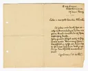 Brief von Dora Hitz an Ottilie W. Roederstein, 19. Juni 1906/1907