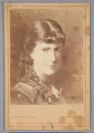 Jean-Jacques Henner, Virginie Helene Porgès, Gemälde, 1881, mit Widmung an Ottilie W. Roederstein