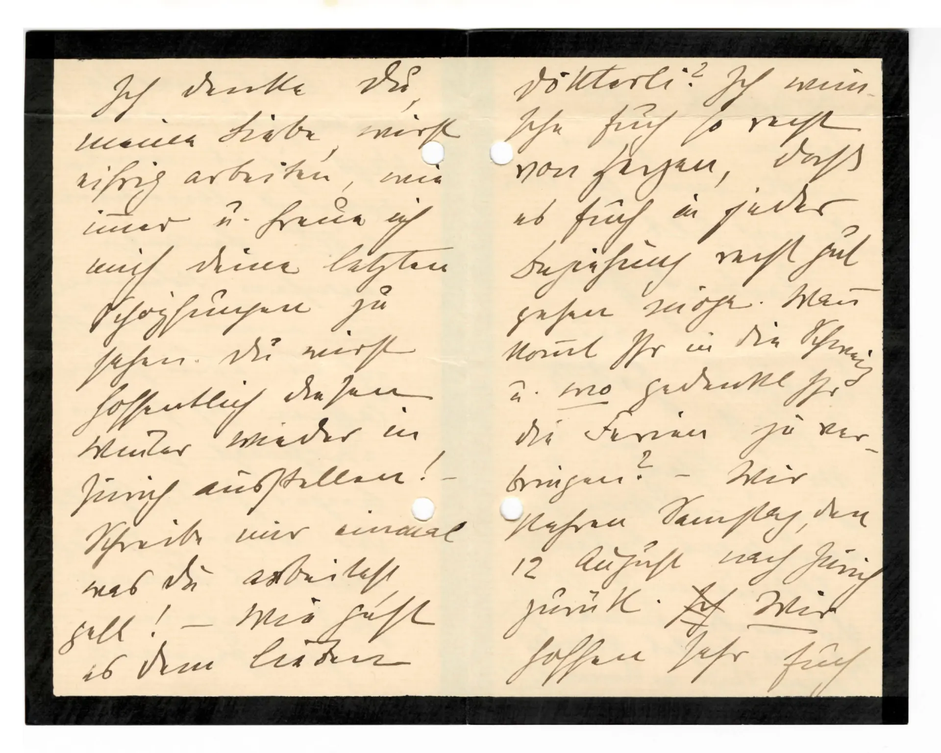 Brief von Anny Stebler-Hopf an Ottilie W. Roedertsein, 7. August 1895