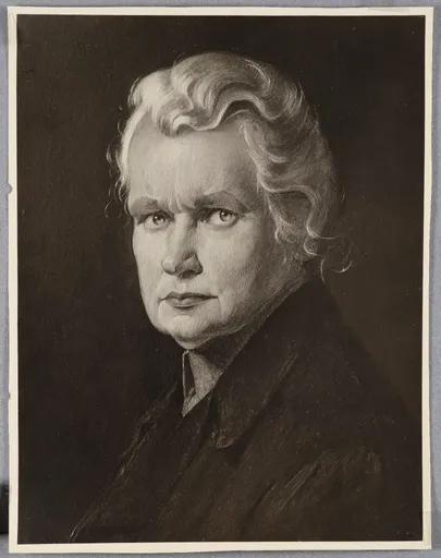 Ottilie W. Roederstein, Selbstbildnis in Blau, Gemälde, um 1923