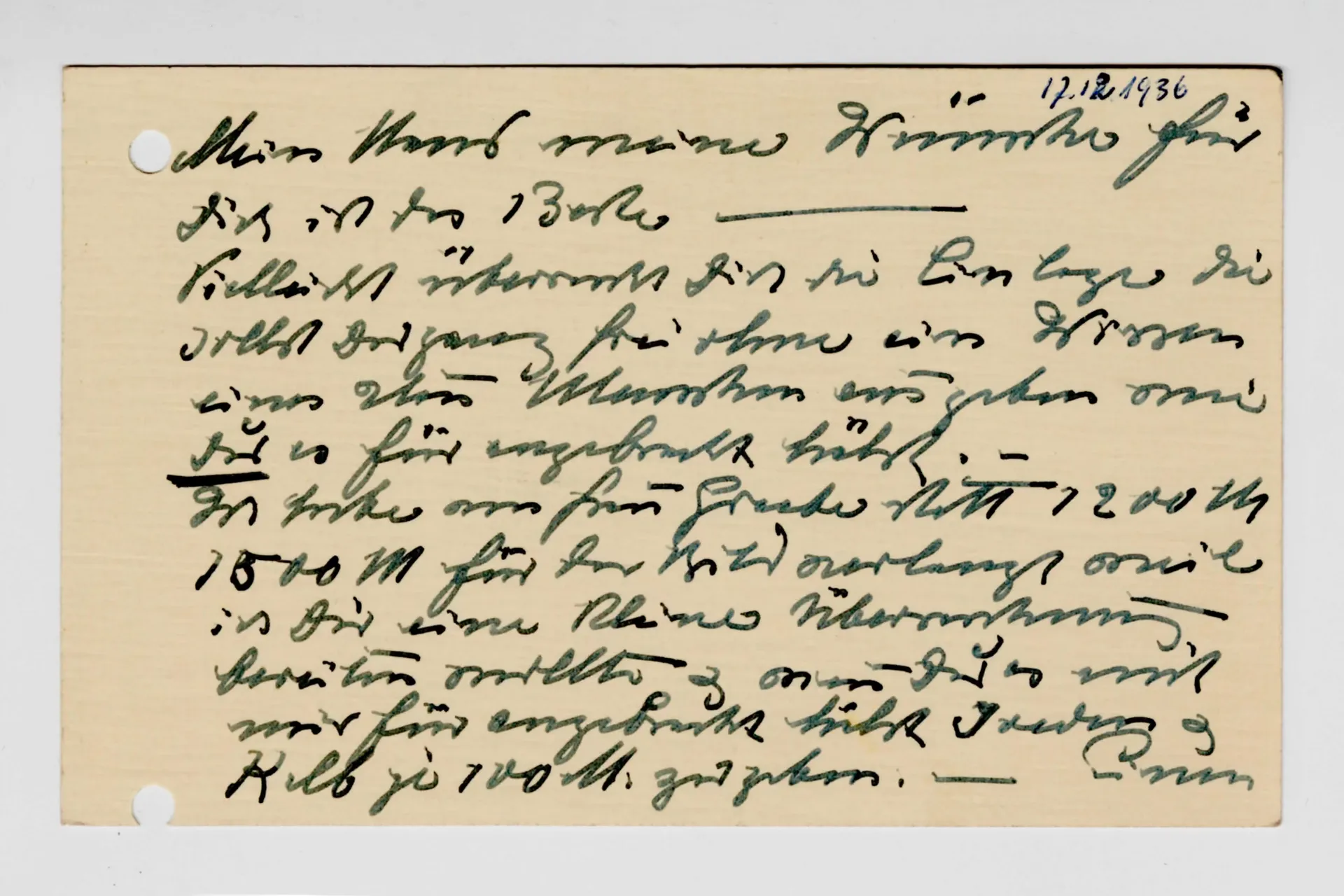 Brief von Ottilie W. Roederstein an Elisabeth H. Winterhalter, 17. Dezember 1935/1936 (?)