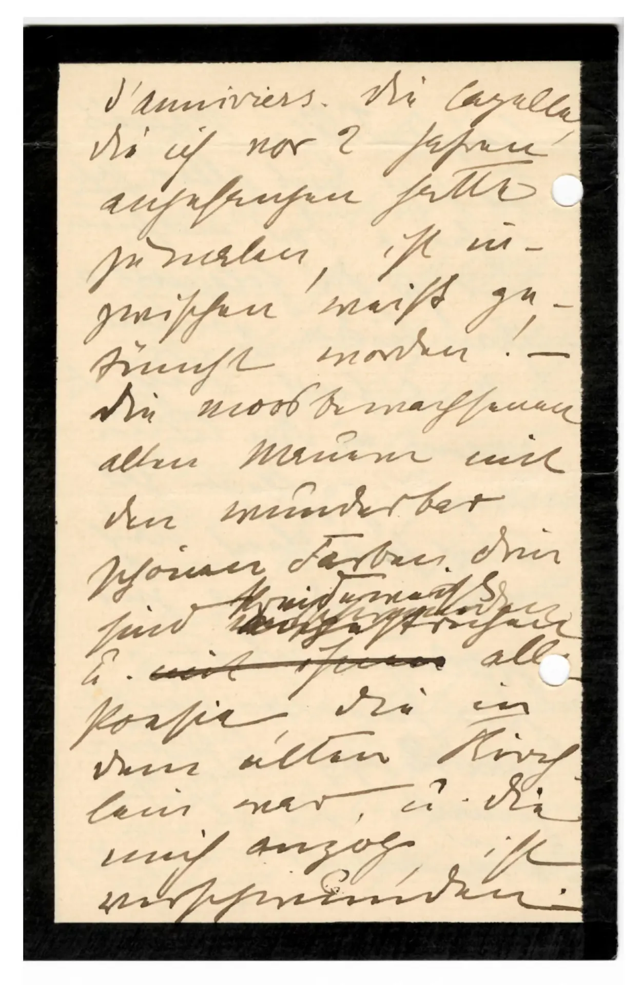 Brief von Anny Stebler-Hopf an Ottilie W. Roedertsein, 7. August 1895