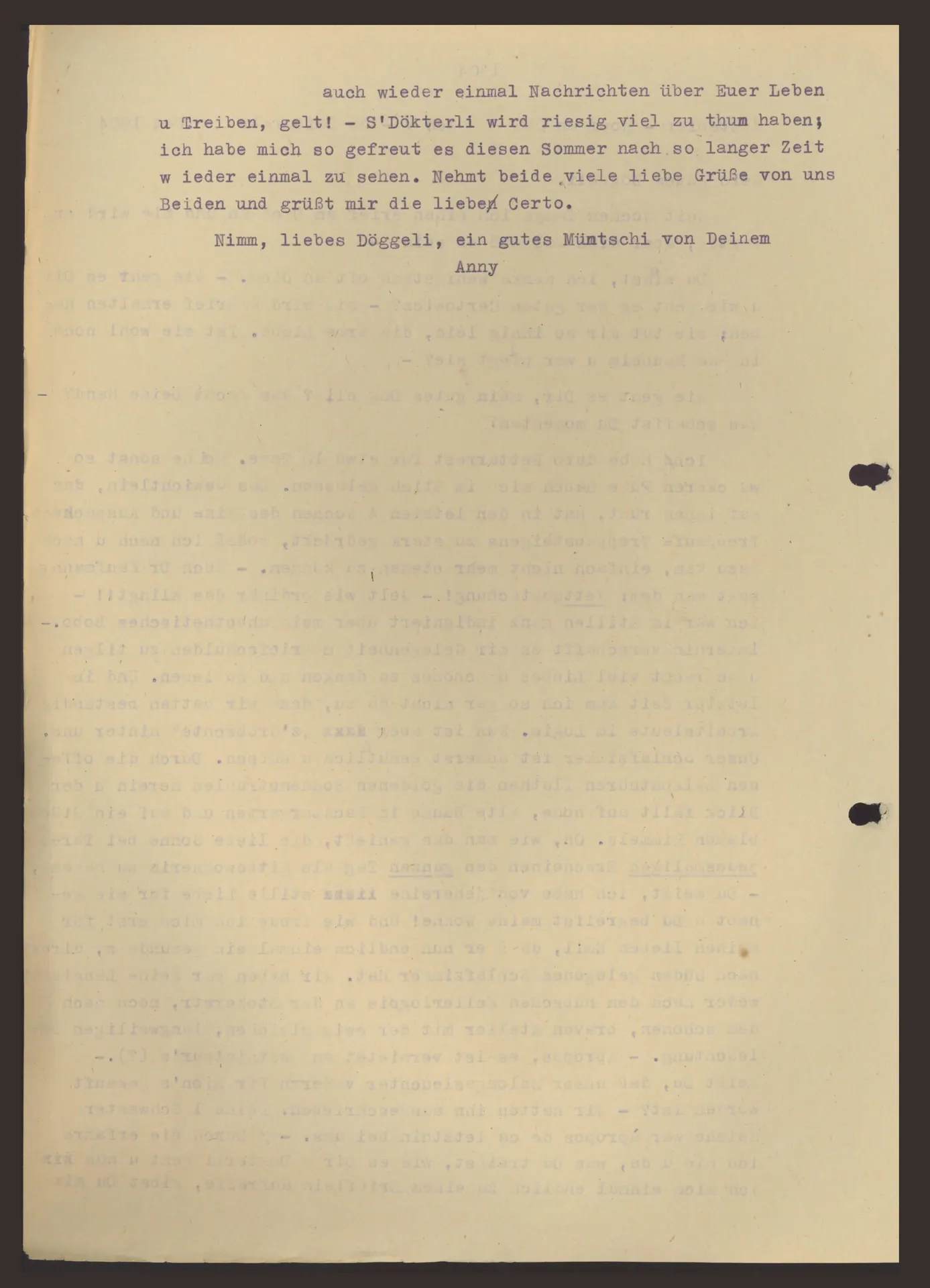 Brief (Transkript) von Anny Stebler-Hopf an Ottilie W. Roederstein, 6. Oktober 1904