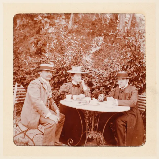 Elisabeth H. Winterhalter und zwei Männer