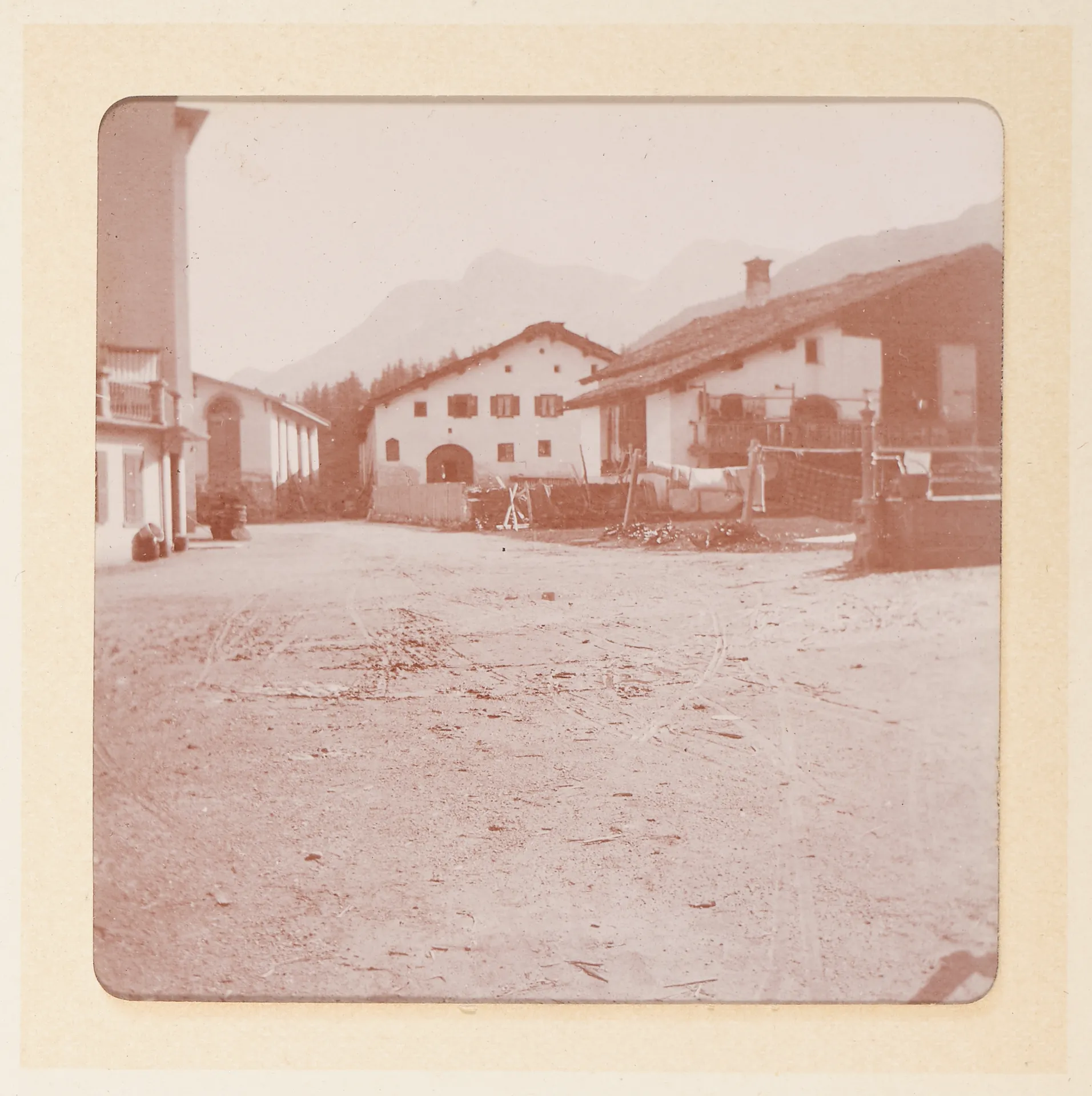 Dorfansicht in der Schweiz