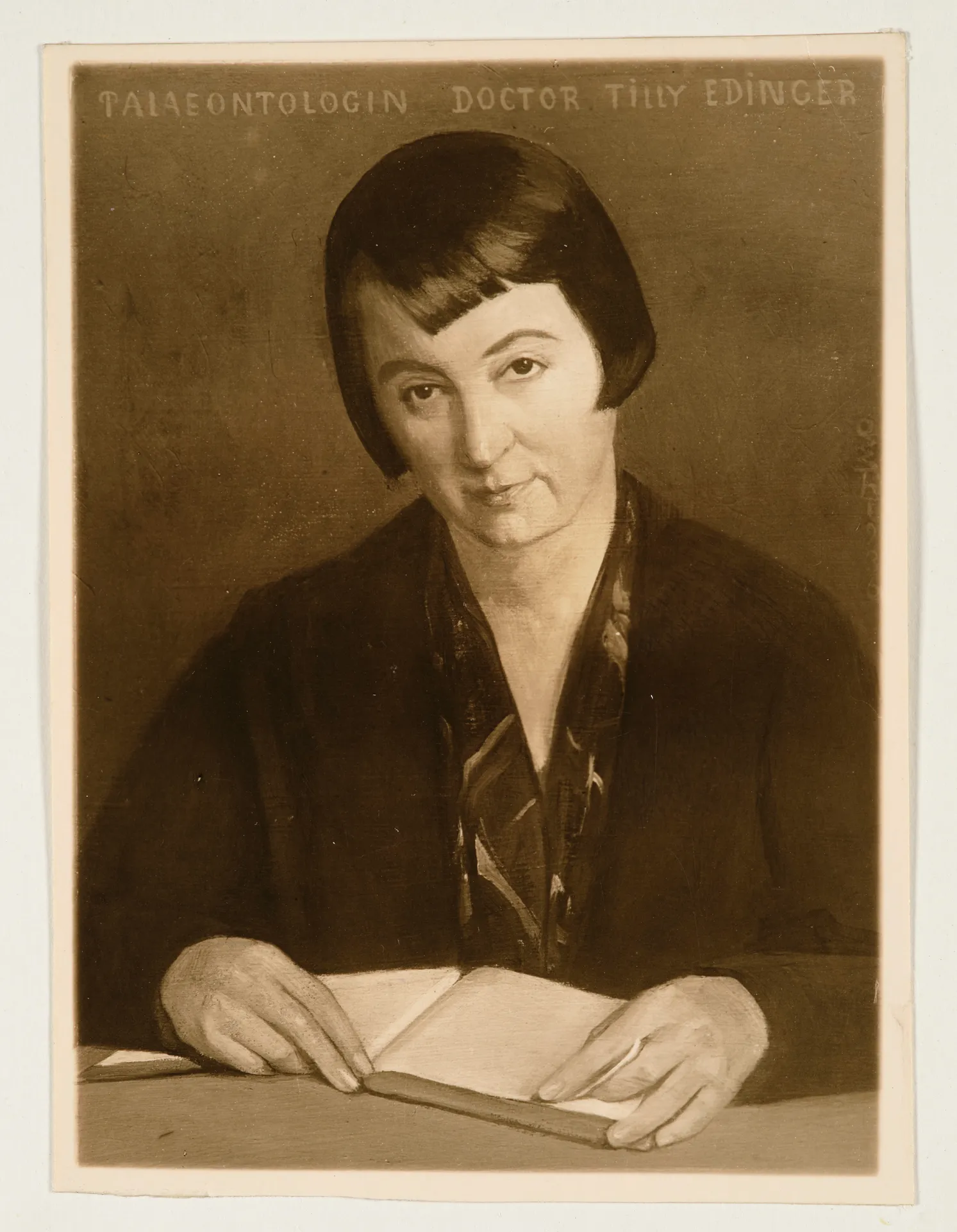 Ottilie W. Roederstein, Paläontologin Dr. Tilly Edinger, Gemälde, 1936