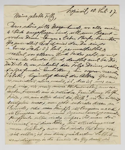 Brief von Martha Sommer an Ottilie W. Roederstein, 20. Juli 1937