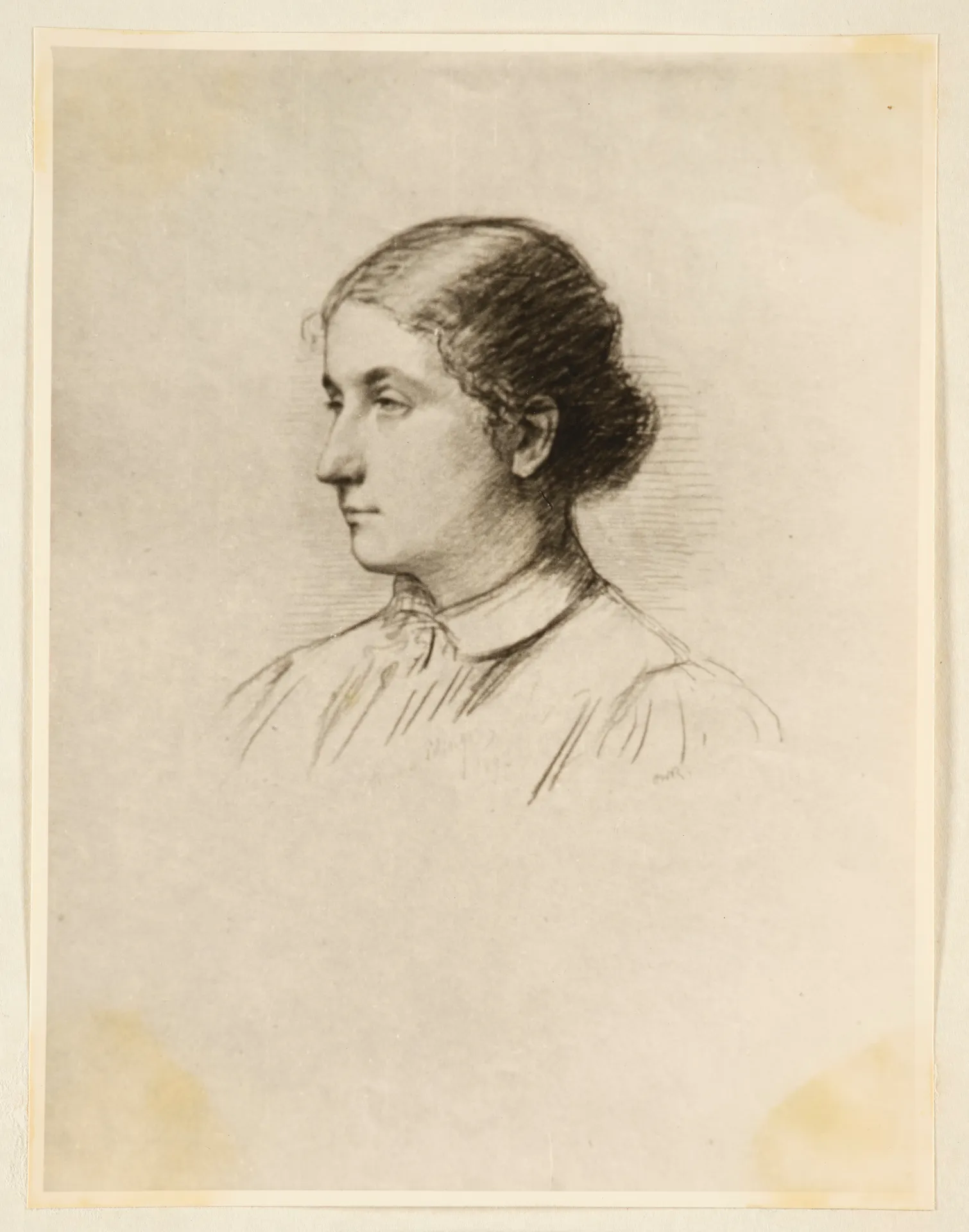 Ottilie W. Roederstein, Anna Edinger, Zeichnung, 1897