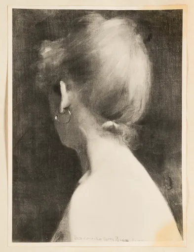 Ottilie W. Roederstein, Weiblicher Rückenakt, Gemälde, 1887