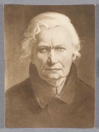Ottilie W. Roederstein, Selbstbildnis im Mantel, Gemälde, 1935