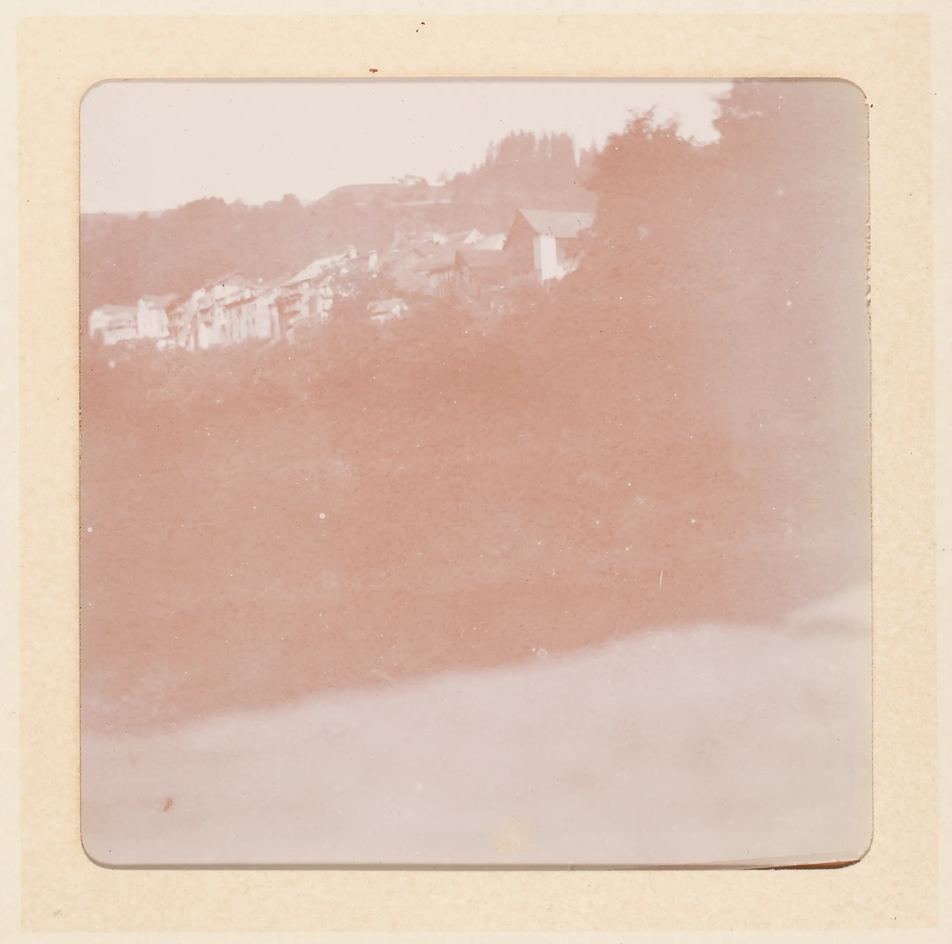 Schweizer Berglandschaft mit Dorf